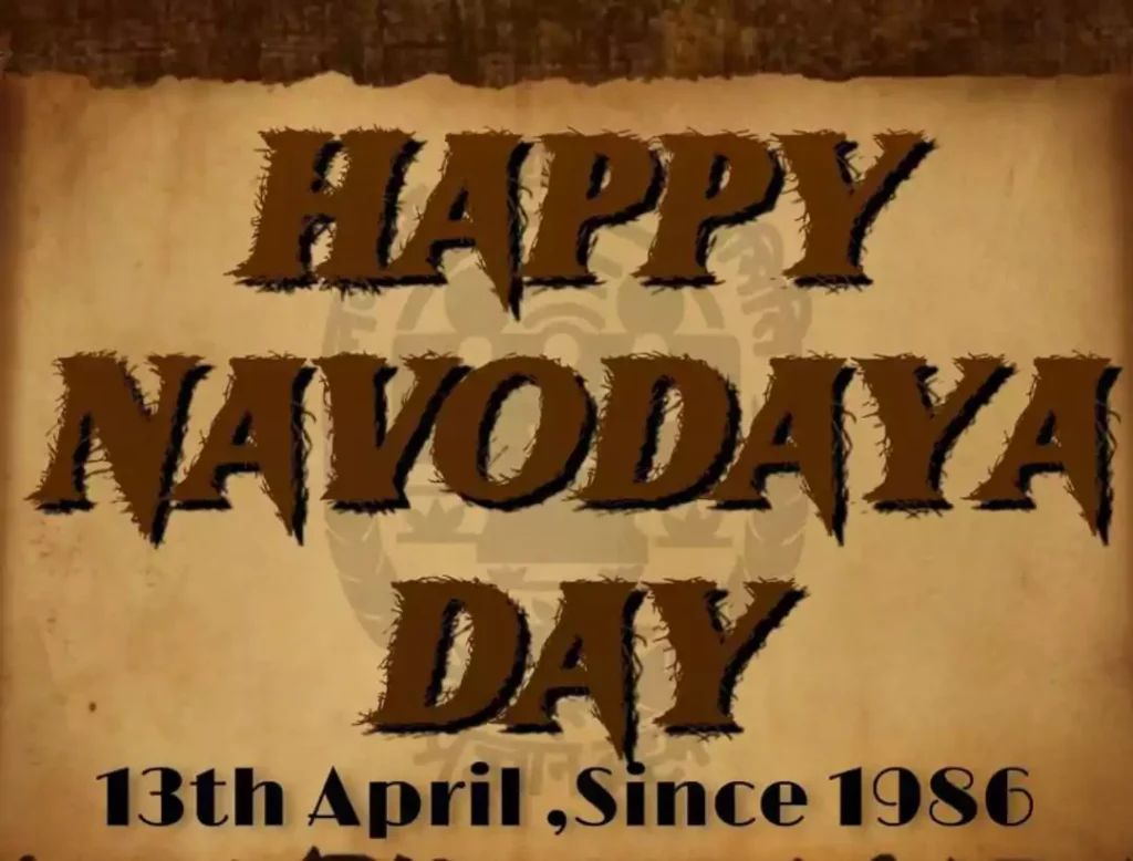 Happy Navoday Day Poster,